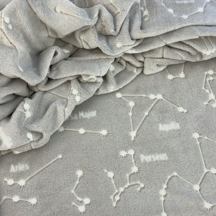 Wzory materiałów do kocobluz świecących w ciemności dla dzieci – gwiazdozbiory