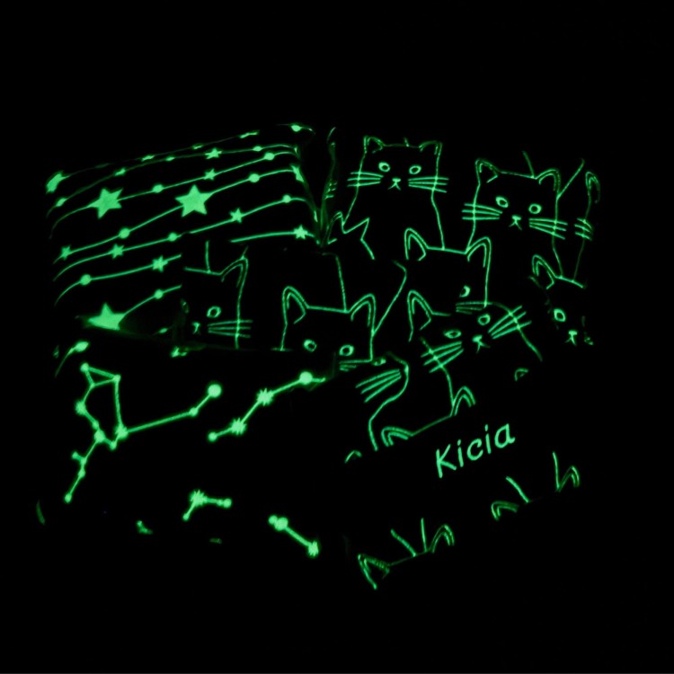 Miękki koc poduszka świecący w ciemności
