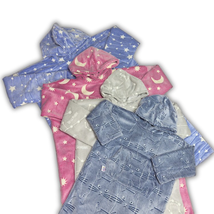 Kocobluza w różnych kolorach świecąca dla dzieci