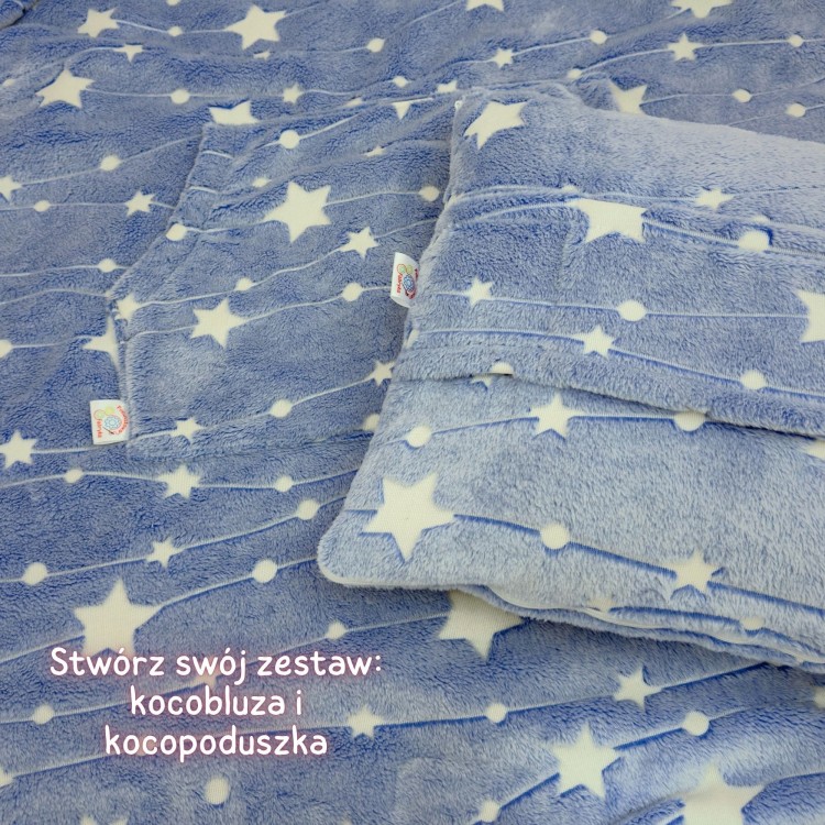 Kocobluza i kocopoduszka świecąca w ciemności różne rozmiary