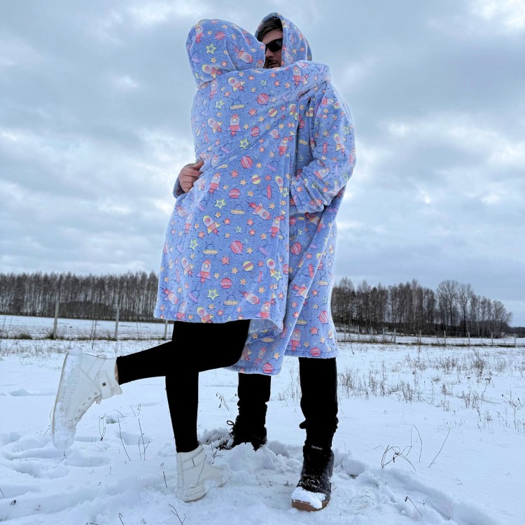 Kocobluza rakiety dla dorosłych delikatnie świecąca - różne rozmiary