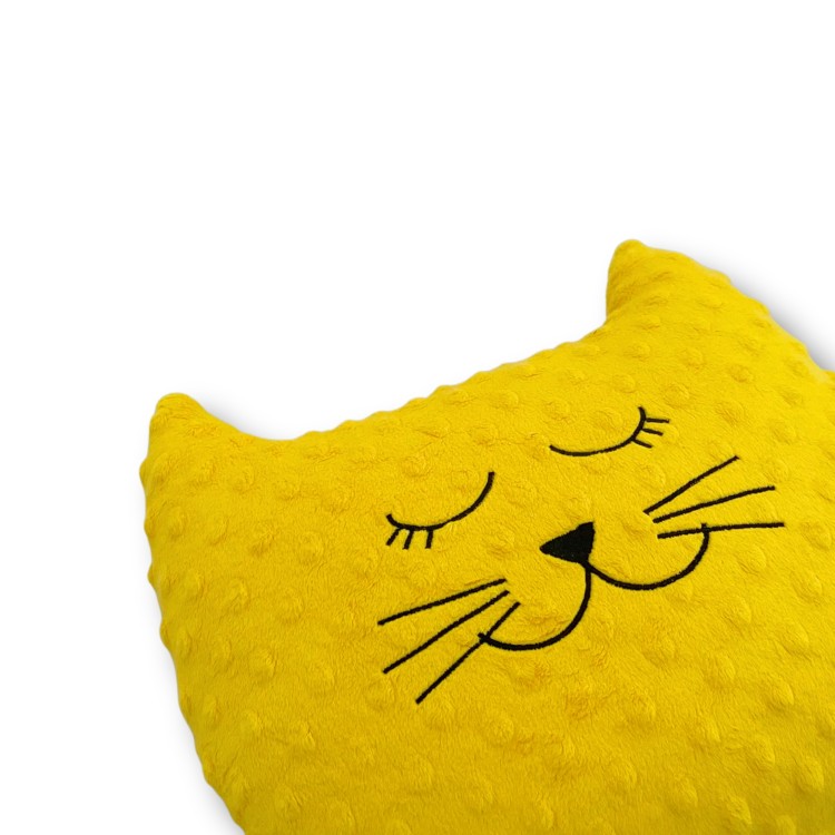 Mała poduszka kot z pyszczkiem – prezent dla dziecka